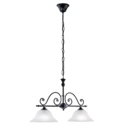 EGLO Murcia - Hanglamp - 2 Lichts - Zwart - Wit