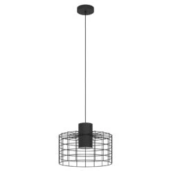 EGLO Milligan Hanglamp - E27 - Ø 38 Cm - Zwart/Wit
