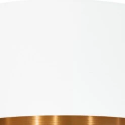 EGLO Pasteri Hanglamp - 1 Lichts - ø38cm - Nikkel-Mat - Wit - Koper 6 EGLO Pasteri Hanglamp - 1 Lichts - ø38cm - Nikkel-Mat - Wit - Koper -Leen Bakker 1000070679 0102