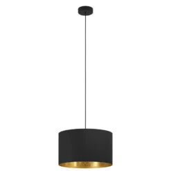 EGLO Zaragoza Hanglamp - E27 - Ø 38 cm - Zwart/Goud