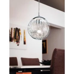 EGLO Luberio - Hanglamp - 1 Lichts - Ø25cm - Chroom - Aluminium -Leen Bakker 1000070691 0104
