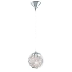 EGLO Luberio - Hanglamp - 1 Lichts - Ø25cm - Chroom - Aluminium