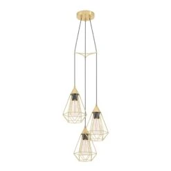 EGLO Tarbes Hanglamp - E27 - Ø 35,5 Cm - Koper-Geborsteld
