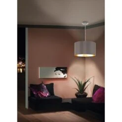 EGLO Maserlo - Hanglamp - 1 Lichts - Ø38cm - Nikkel-Mat - Goud -Leen Bakker 1000070726 0104
