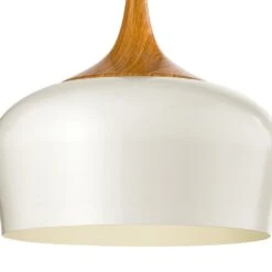 EGLO Obregon - Hanglamp - 1 Lichts - Ø350mm. - Creme, Eik -Leen Bakker 1000070729 0102