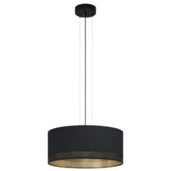 EGLO Esteperra - Hanglamp - E27 - Ø 53 cm - Zwart