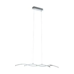 EGLO Lasana 2 - Hanglamp - 2 Lichts - Chroom - Wit