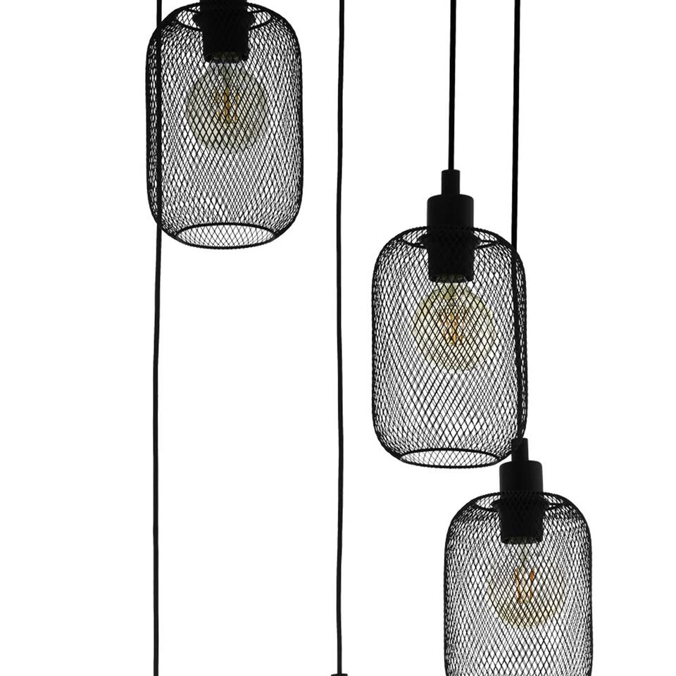 EGLO Wrington - Hanglamp - E27 - Ø 54 cm - Zwart 2 EGLO Wrington - Hanglamp - E27 - Ø 54 cm - Zwart - Afbeelding 2