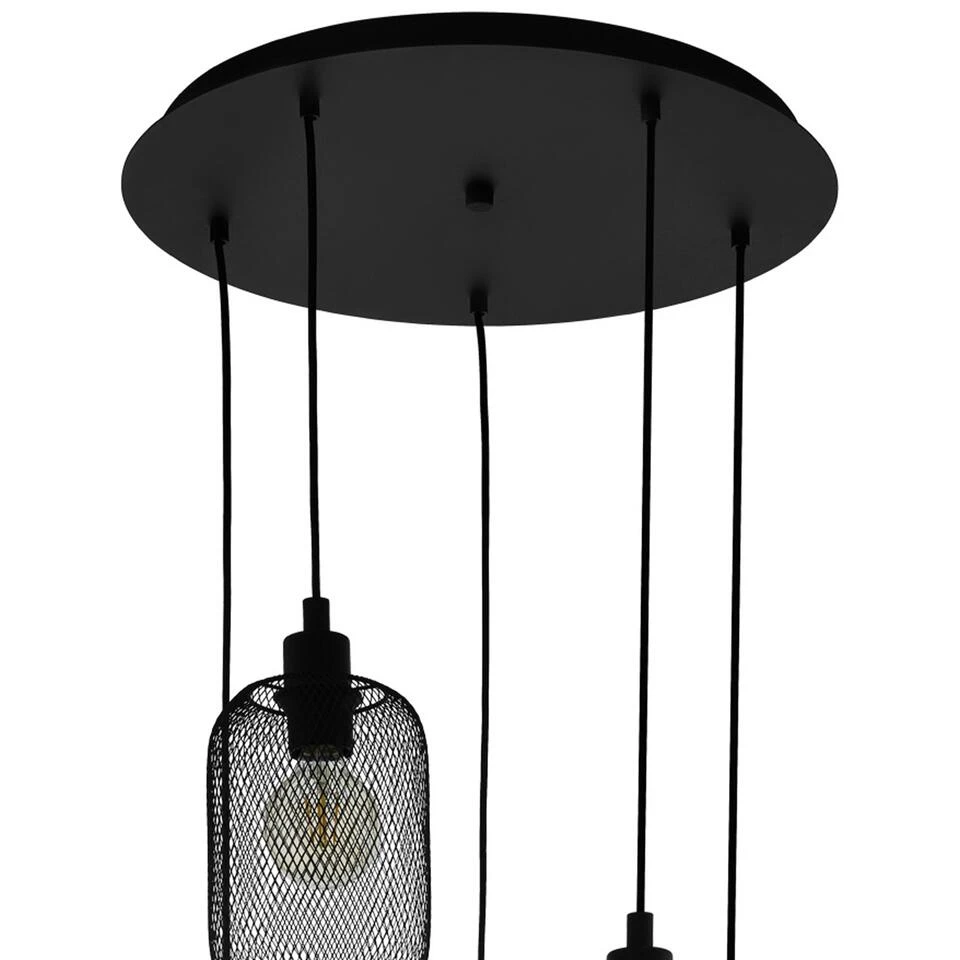 EGLO Wrington - Hanglamp - E27 - Ø 54 cm - Zwart 3 EGLO Wrington - Hanglamp - E27 - Ø 54 cm - Zwart - Afbeelding 3