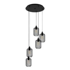 EGLO Wrington - Hanglamp - E27 - Ø 54 cm - Zwart