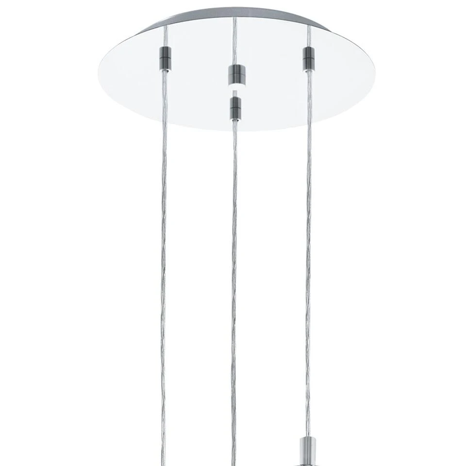 EGLO Conessa - Hanglamp - 3 Lichts - Chroom - Helder 2 EGLO Conessa - Hanglamp - 3 Lichts - Chroom - Helder - Afbeelding 2