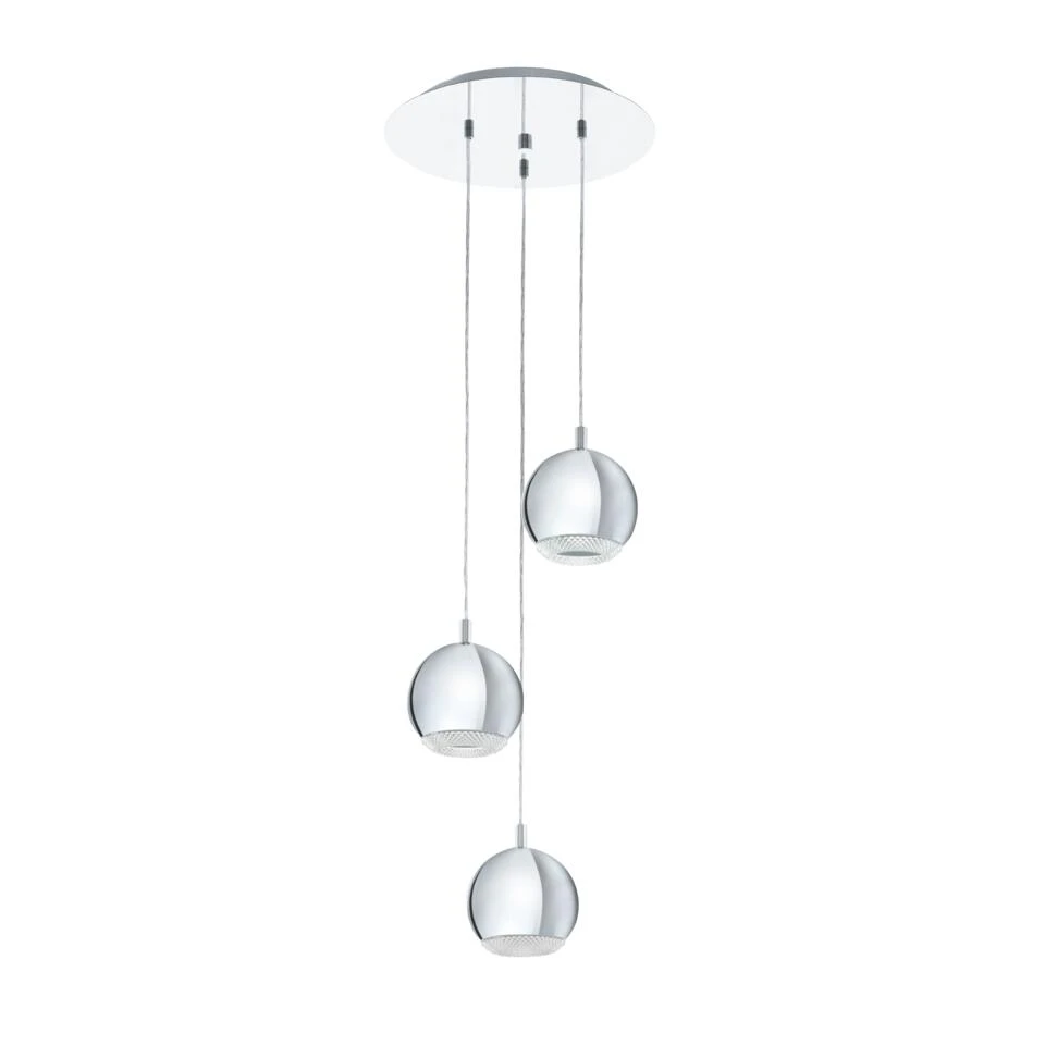 EGLO Conessa - Hanglamp - 3 Lichts - Chroom - Helder 1 EGLO Conessa - Hanglamp - 3 Lichts - Chroom - Helder