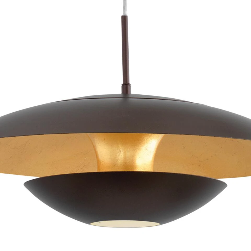 EGLO Nuvano Hanglamp - 1 Lichts - E27 - Ø480mm. - Bruin Goud 2 EGLO Nuvano Hanglamp - 1 Lichts - E27 - Ø480mm. - Bruin Goud - Afbeelding 2