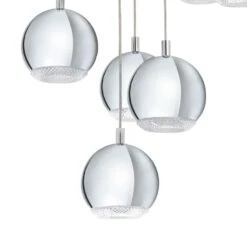 EGLO Conessa - Hanglamp - 10 Lichts - Ø58cm - Chroom - Helder -Leen Bakker 1000070821 0102