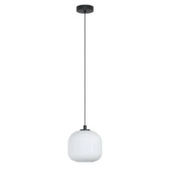 EGLO Mantunalle - Hanglamp - E27 - Ø 20 cm - Zwart