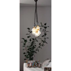 EGLO Couldsdon - Hanglamp - 5 x E27 - Tros - zwart/wit -Leen Bakker 1000070846 0104