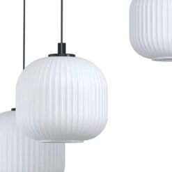 EGLO Mantunalle Hanglamp - E27 - Ø 62 cm - Zwart/Wit -Leen Bakker 1000070866 0101