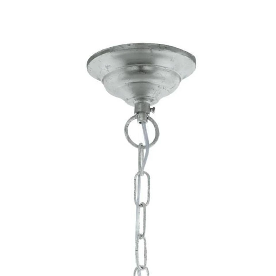 EGLO Vintage Flitwick 1 - Hanglamp - 15 Lichts - Ø1200mm. - Zilver 4 EGLO Vintage Flitwick 1 - Hanglamp - 15 Lichts - Ø1200mm. - Zilver - Afbeelding 4