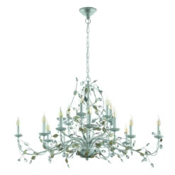 EGLO Vintage Flitwick 1 - Hanglamp - 15 Lichts - Ø1200mm. - Zilver