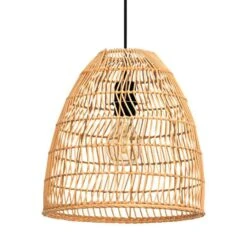 EGLO Ayesgarth Hanglamp - E27 - Ø 33 cm - Zwart/Hout -Leen Bakker 1000070887 0102