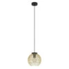EGLO Venezuela Hanglamp - E27 - Ø 23,5 cm - Goud/Zwart