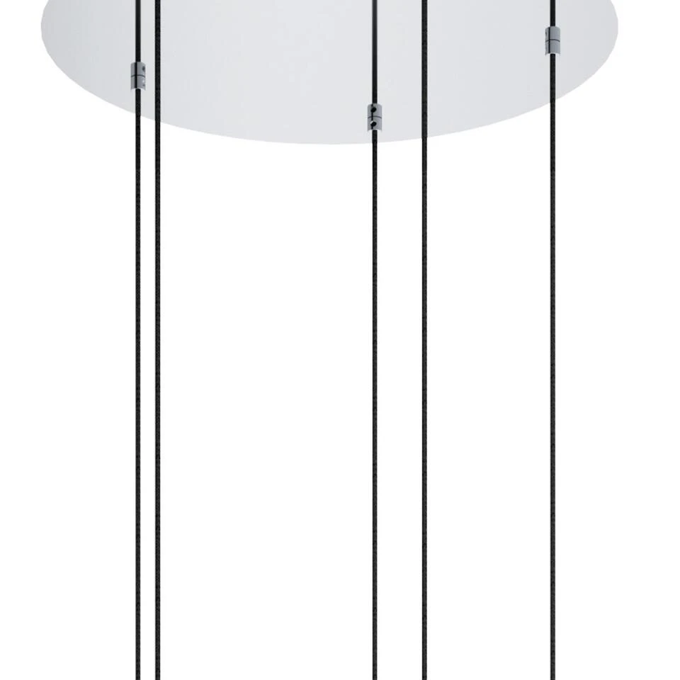 EGLO Alobrase Hanglamp - 5 lichts - Ø54 cm - E27 - Chroom 2 EGLO Alobrase Hanglamp - 5 lichts - Ø54 cm - E27 - Chroom - Afbeelding 2