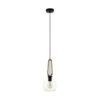 EGLO Roding Hanglamp - E27 - Ø 18 cm - Zwart/Bruin