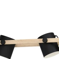 EGLO Hornwood Hanglamp - E27 - 110 cm - Zwart/Crème/Bruin -Leen Bakker 1000070941 0102