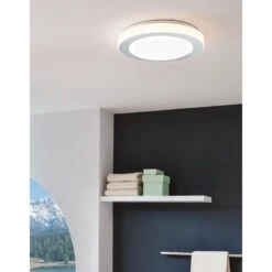 EGLO Batholino Led Carpi - Wand/Plafondlamp - 1 Lichts - Ø30cm - Alu -Leen Bakker 1000072116 0104