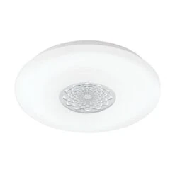 EGLO Capasso 1 - Wand/Plafondlamp - 1 Lichts - Ø340mm. - Wit, Chroom