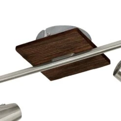 EGLO Filipina - Spot - 2 Lichts - Bruin, Nikkel-Mat -Leen Bakker 1000072197 0102