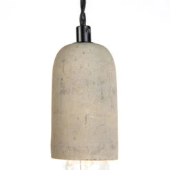 QAZQA IndustriÃ«le Hanglamp Zwart Met Beton 5-lichts - Cavoba -Leen Bakker 1000072673 0103