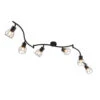 QAZQA Moderne Plafondlamp Zwart 162 Cm 6-lichts - Botu