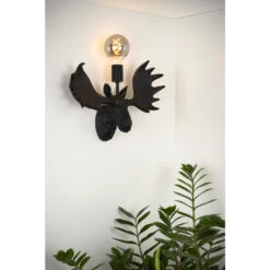 Lucide EXTRAVAGANZA MOOSE Wandlamp - Zwart -Leen Bakker 1000072706 0103