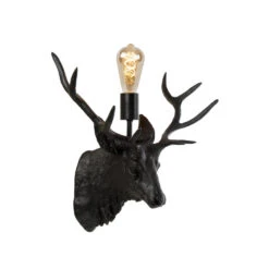 Lucide EXTRAVAGANZA CARIBOU Wandlamp - Zwart