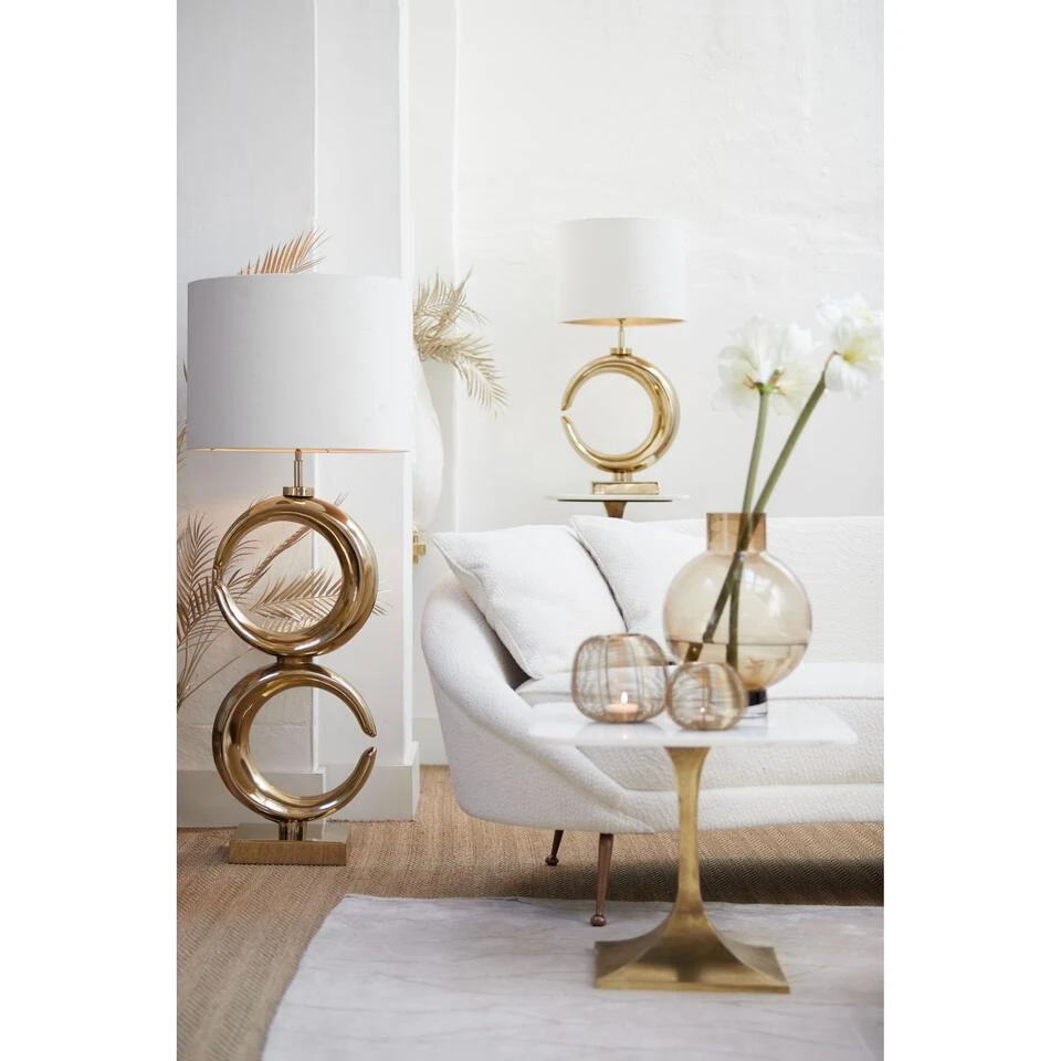 Cilinder Lampenkap Velours - Wit - Ø40x30cm 4 Cilinder Lampenkap Velours - Wit - Ø40x30cm - Afbeelding 4