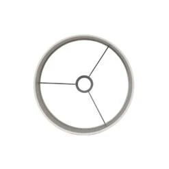 Cilinder Lampenkap Velours - Wit - Ø30x21cm -Leen Bakker 1000072833 0111