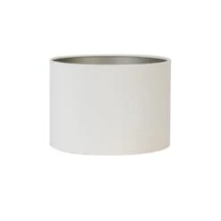 Cilinder Lampenkap Velours - Wit - Ø30x21cm
