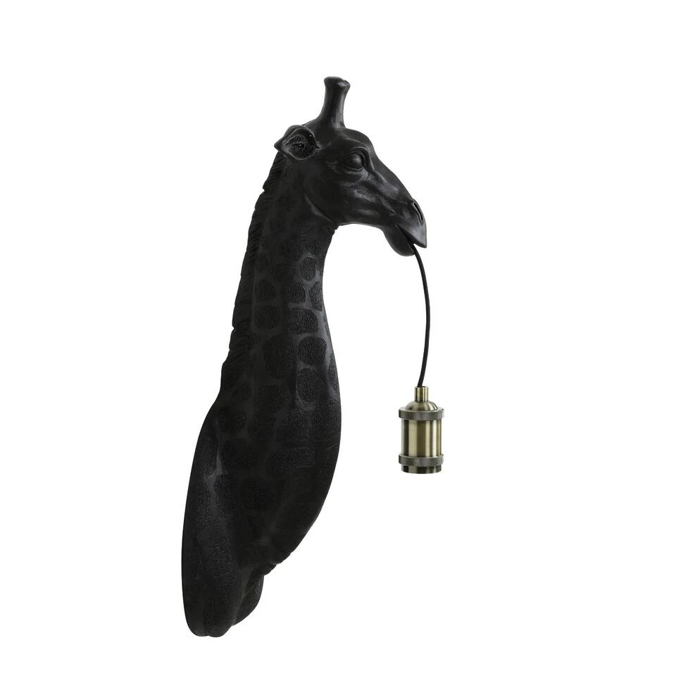 Wandlamp Giraffe - Zwart - 20.5x19x61cm 4 Wandlamp Giraffe - Zwart - 20.5x19x61cm - Afbeelding 4