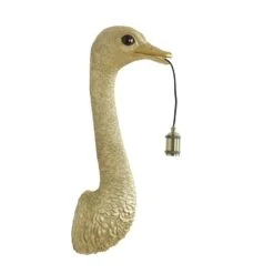 Wandlamp Ostrich - Goud - 25x19x72cm -Leen Bakker 1000072838 0111