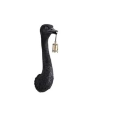 Wandlamp Ostrich - Zwart - 18x15.5x57.5cm