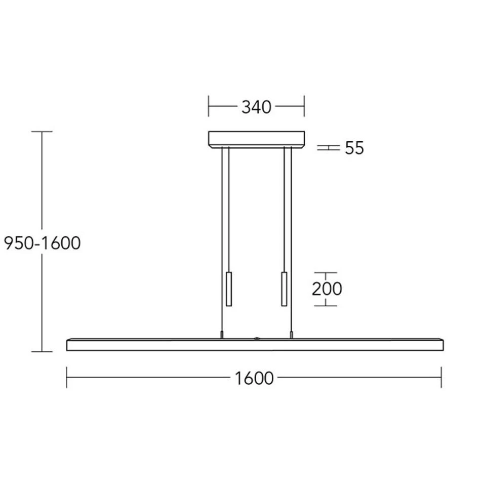 Herzblut Hanglamp Leonora - 1 Lichts - 160 X 160 Cm - Mat-chroom 4 Herzblut Hanglamp Leonora - 1 Lichts - 160 X 160 Cm - Mat-chroom - Afbeelding 4