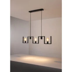 Ylumen Hanglamp Row - 5 Lichts - 112 X150 Cm - Zwart -Leen Bakker 1000072962 0103