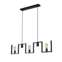 Ylumen Hanglamp Row - 5 Lichts - 112 X150 Cm - Zwart
