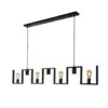 Ylumen Hanglamp Row - 7 Lichts - 158 X150 Cm - Zwart