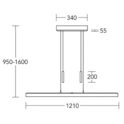 Herzblut Hanglamp Leonora - 1 Lichts - 121 X 160 Cm - Mat-chroom 7 Herzblut Hanglamp Leonora - 1 Lichts - 121 X 160 Cm - Mat-chroom -Leen Bakker 1000072979 0103