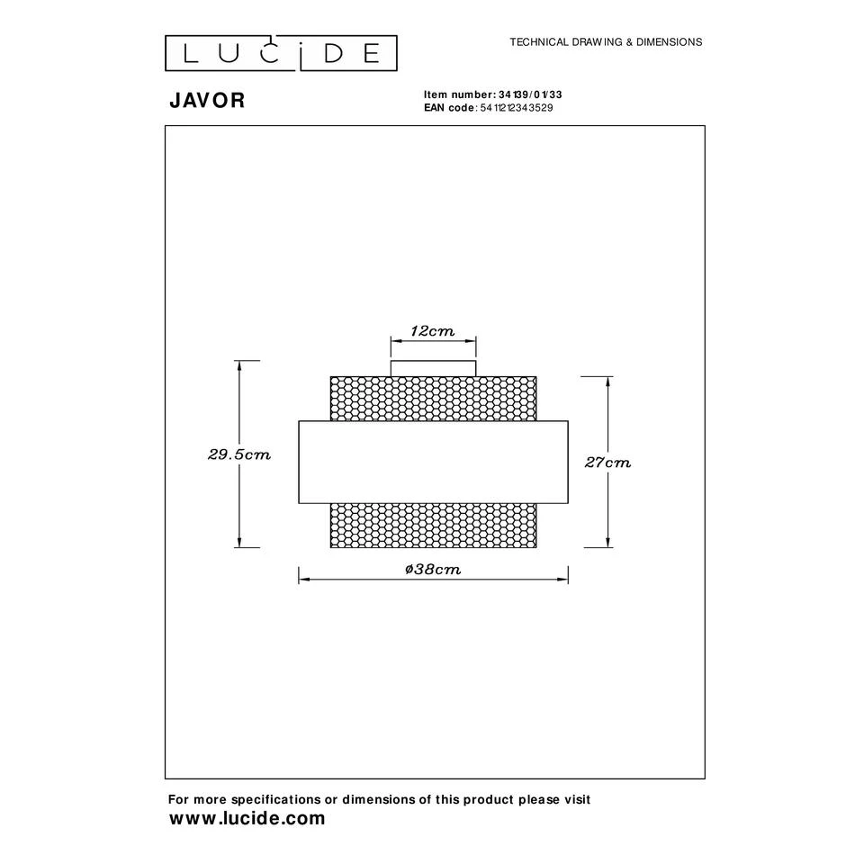 Lucide JAVOR Plafonnière - Groen 4 Lucide JAVOR Plafonnière - Groen - Afbeelding 4