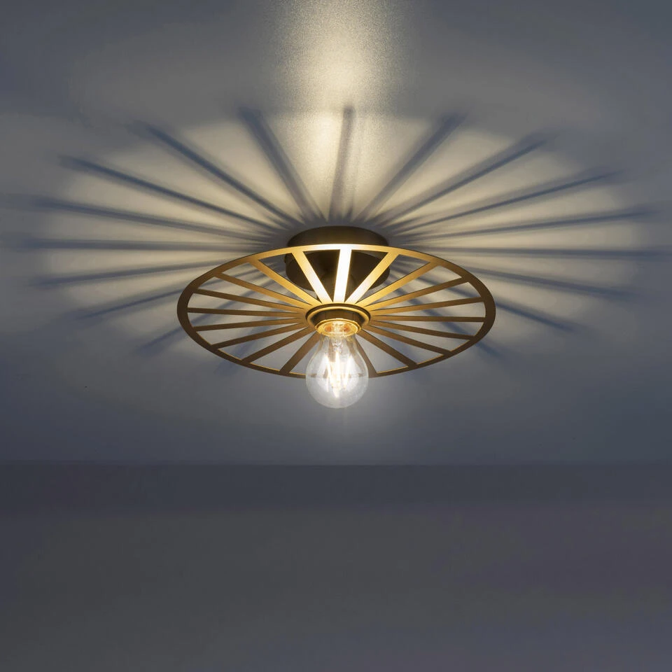 Paul Neuhaus Plafondlamp Isabella - 1 Lichts - 30 X8.5 Cm - Goud 3 Paul Neuhaus Plafondlamp Isabella - 1 Lichts - 30 X8.5 Cm - Goud - Afbeelding 3