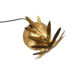 Ylumen Tafellamp Palm - 1 Lichts - 18 X24 Cm - Goud Bruin -Leen Bakker 1000073063 0103