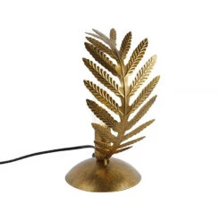 Ylumen Tafellamp Palm - 1 Lichts - 18 X24 Cm - Goud Bruin